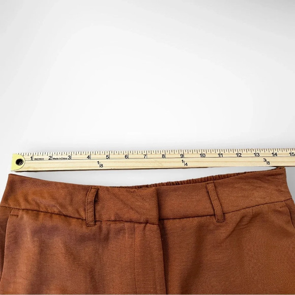 OPHELIA‎ ROE Women's Camel Brown Wide Leg Trousers Size Medium | NWT - Picture 6 of 9